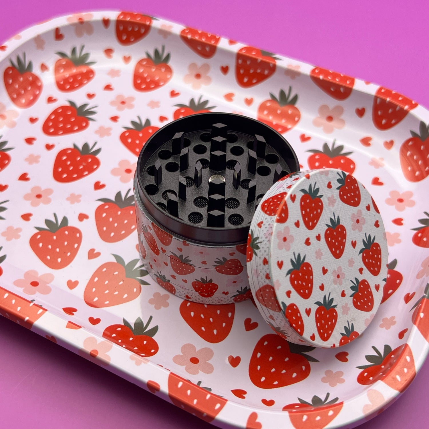 grinder set strawberry