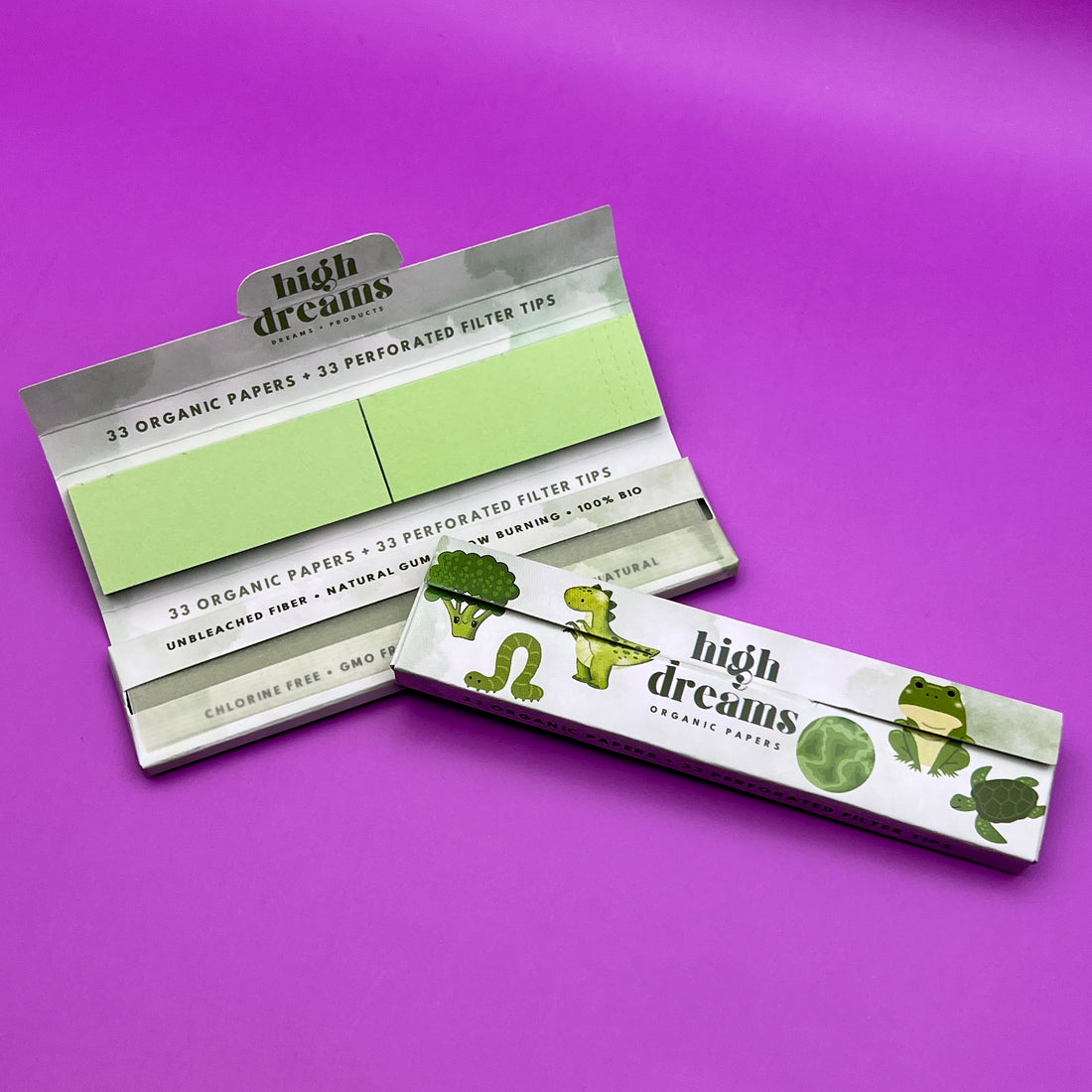 green rolling paper