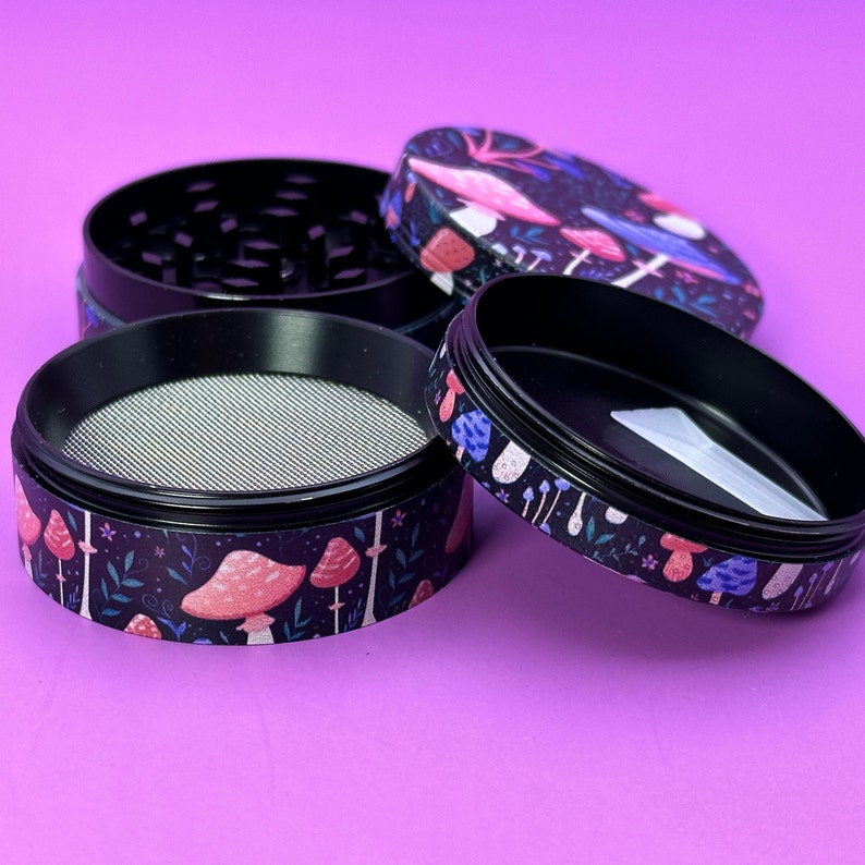 grinder with mushrooms