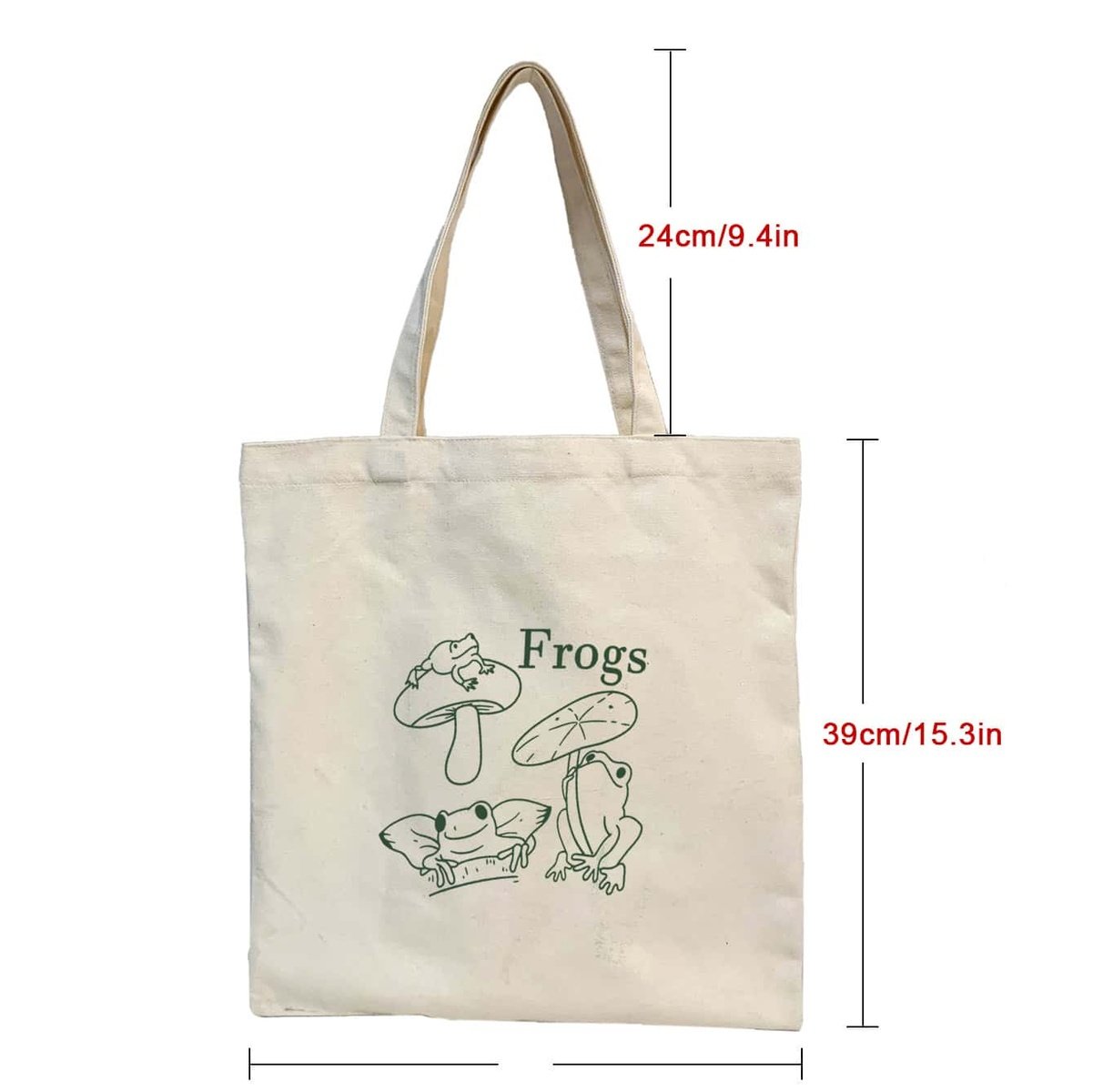 Frog Mushroom Pattern Shopper Bag High Dreams
