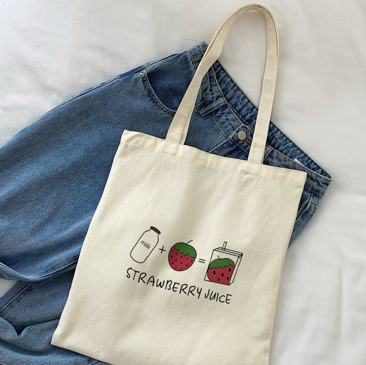 Frog Mushroom Pattern Shopper Bag High Dreams