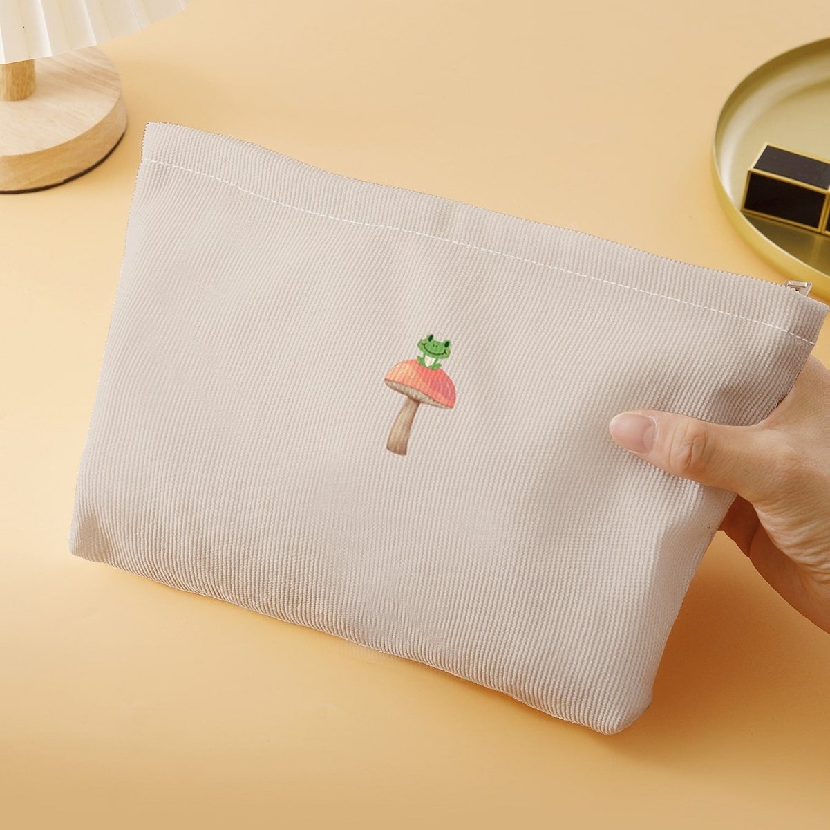 Zipper Makeup Bag "Mushroom Frog" High Dreams