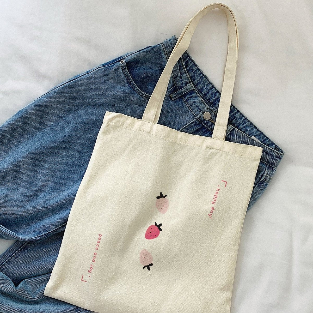 Frog Mushroom Pattern Shopper Bag High Dreams