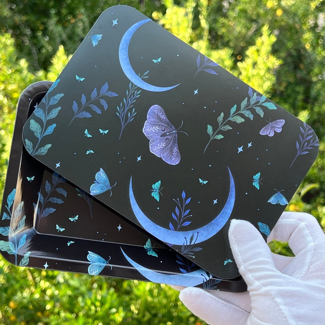 rolling tray moon butterfly