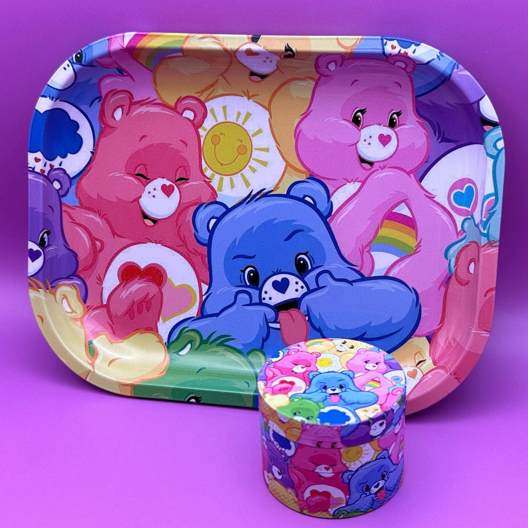 care bears tray grinder set
