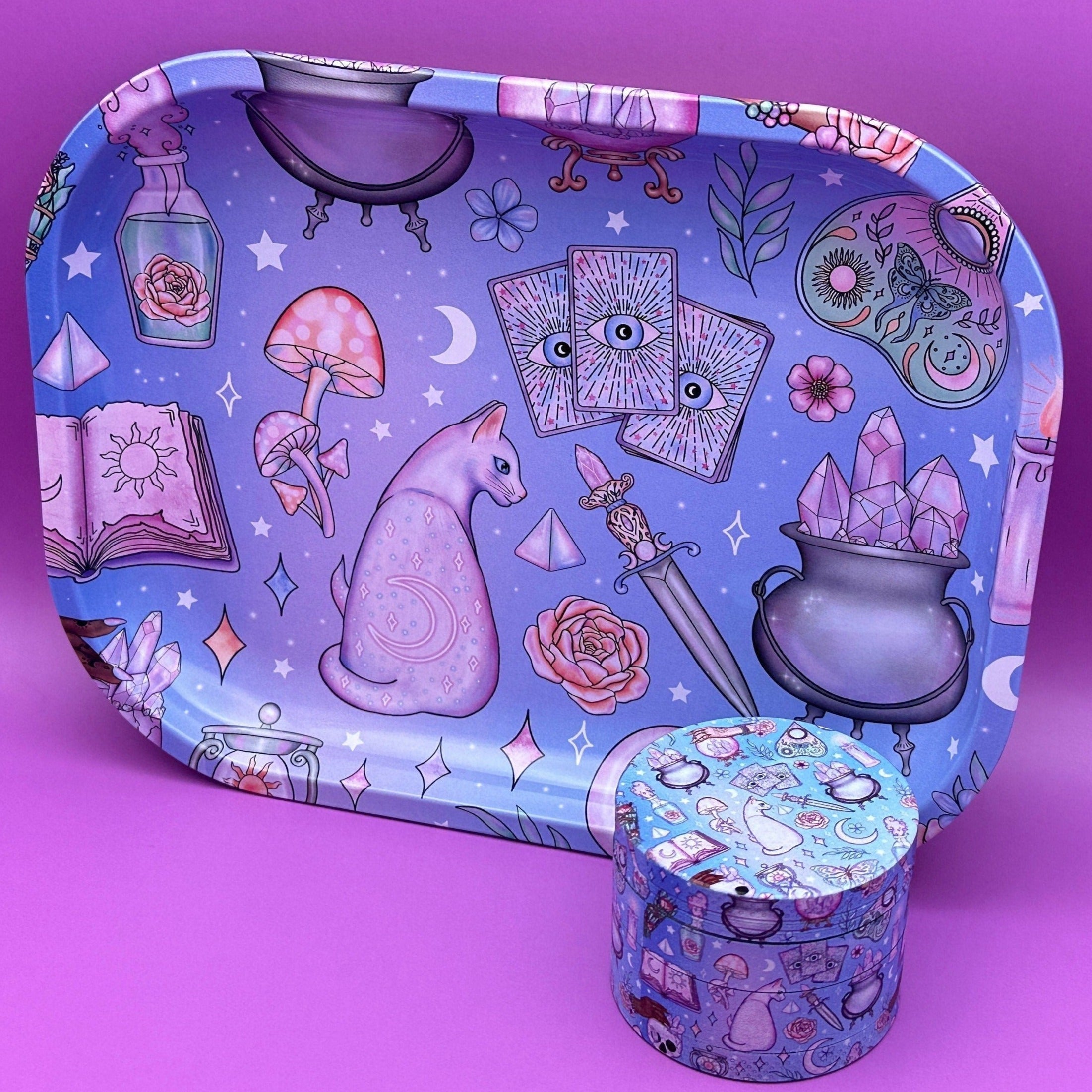 magic rolling tray grinder set