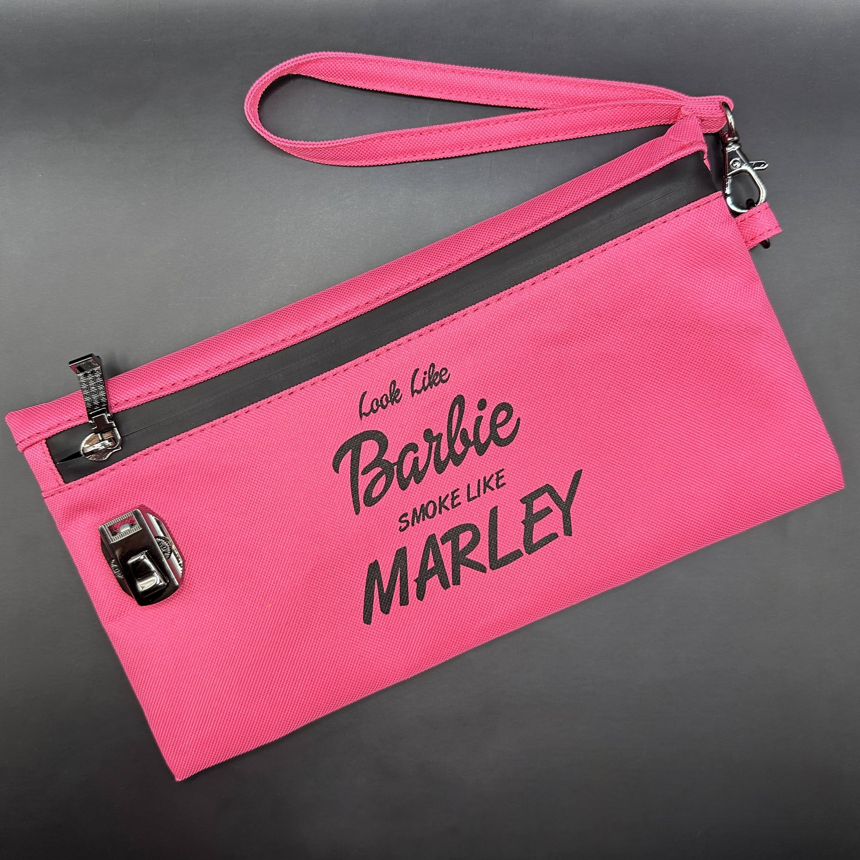 pink smell proof bag