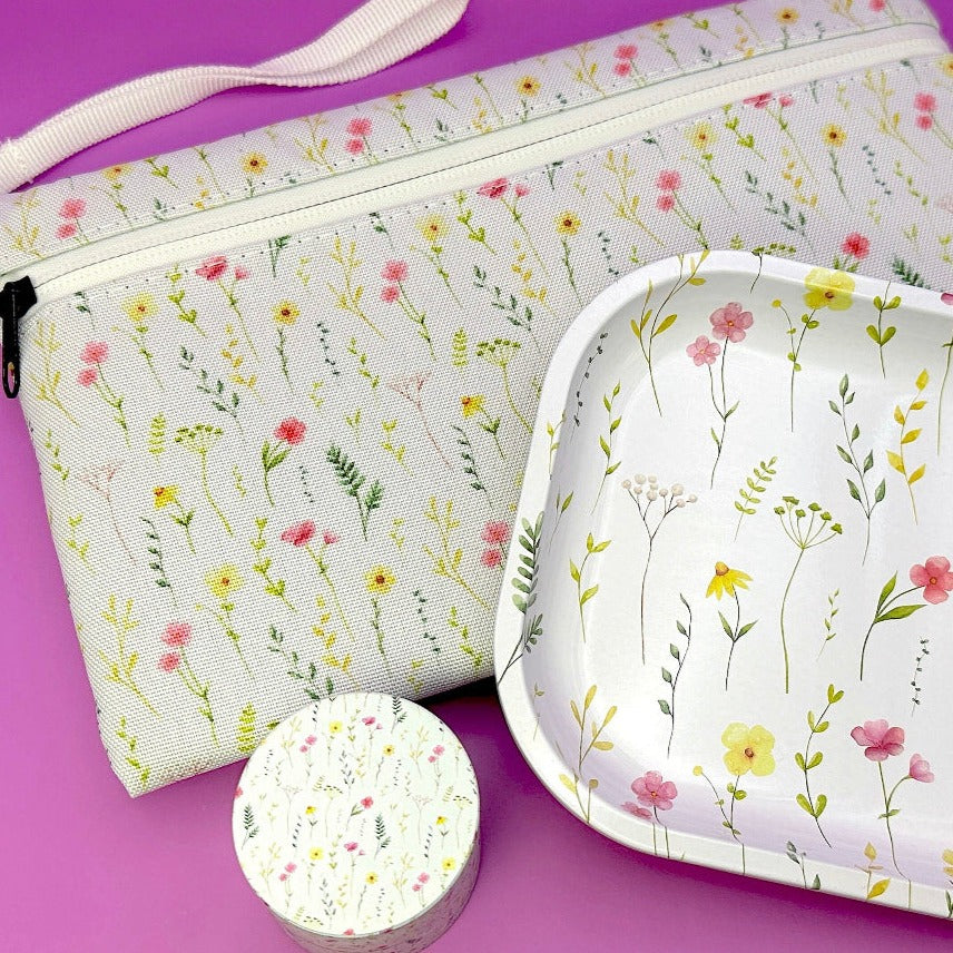 grinder rolling tray stash bag set