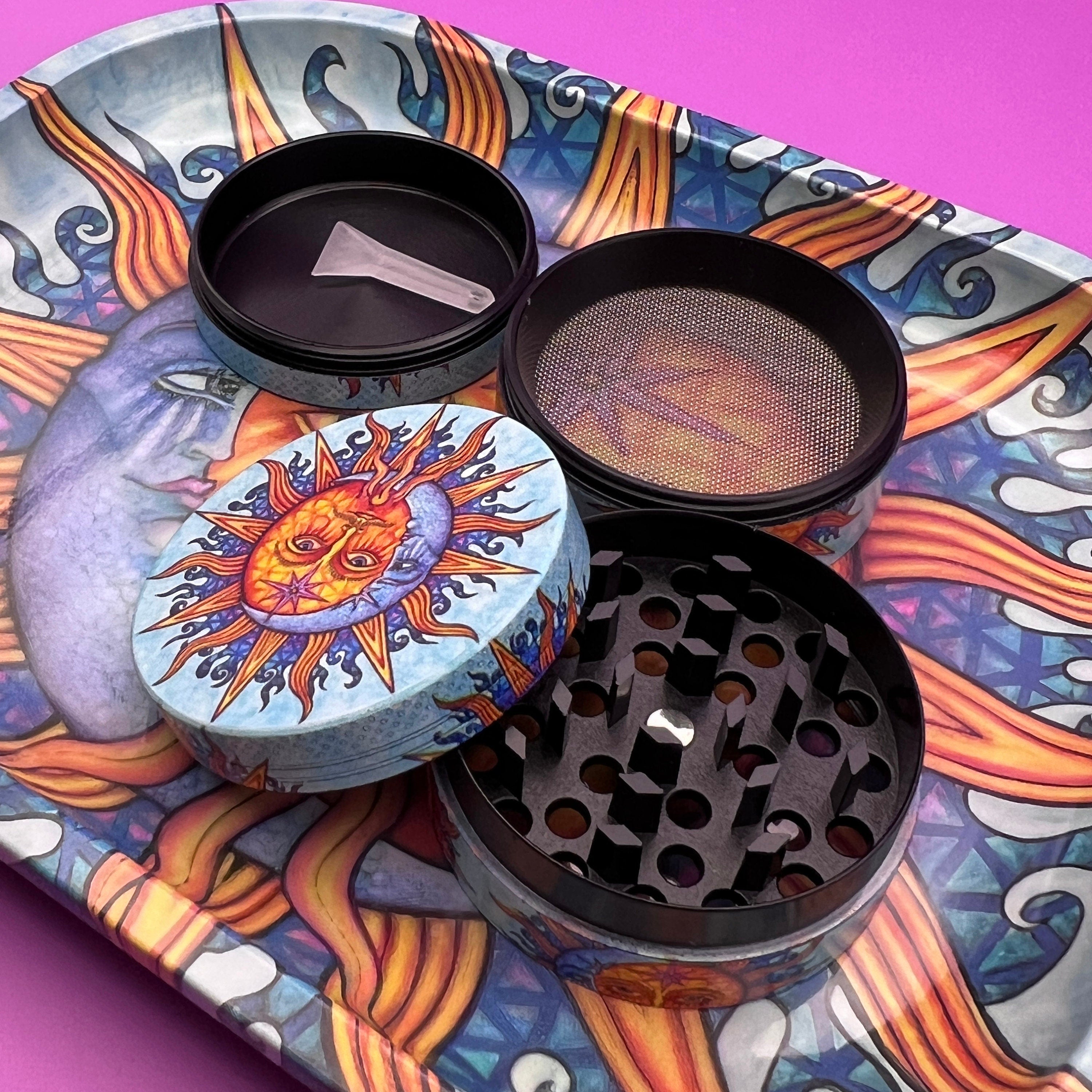 matching tray and grinder set